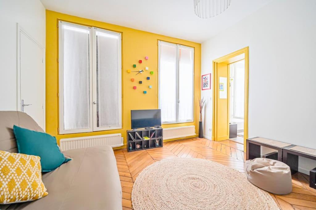 Radiant Flat - Spacious Studio Apartment - Marais Paris Exterior foto